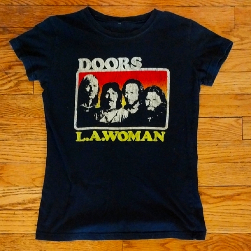 Vintage Band Graphic Tee in Black